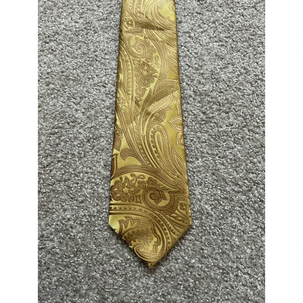 Formal Wear Necktie 4Bundle Mens OS Multicolored Good Silk Paisley Floral Ribbed